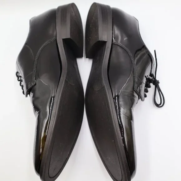 The Black Tux Black Patent Leather Shoes Men's Size 12 SH001 H - Picture 8 of 10